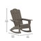 Merrick Lane Nassau Set of 2 Adirondack Rocking Chairs with Cup Holder, All-Weather HDPE Indoor/Outdoor Chairs